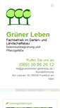 Mobile Screenshot of gruenerleben-gartenbau.de